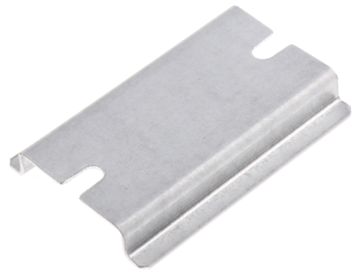 Fibox Steel Unperforated DIN Rail, Top Hat Compatible, 50mm x 35mm x 7.5mm