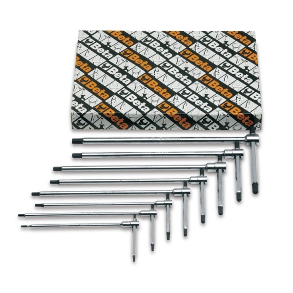 BETA 8 piece T Shape Metric Hex Key Set, 2.5mm