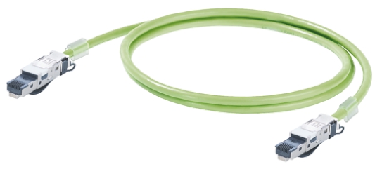 Weidmuller, 5m Cat5, Green RJ45 to Male RJ45 Male, SF/UTP Shielded, Terminated PUR Sheath