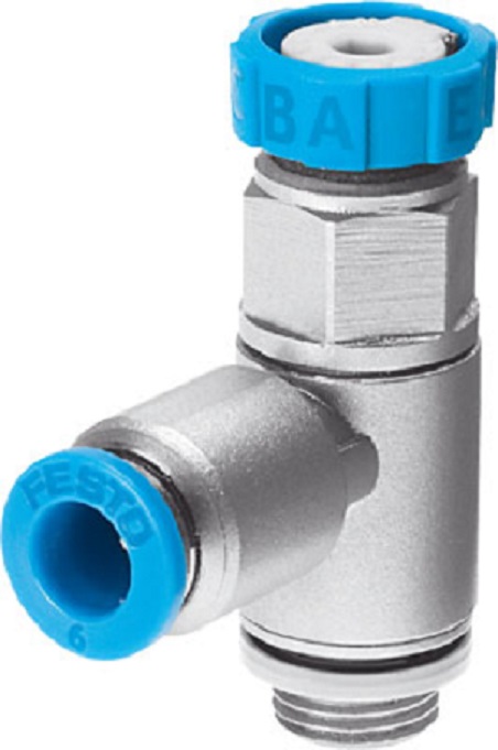 Festo Manual Flow Control Pneumatic Manual Control Valve GRLSA Series, G 1/8, 1/8in, 540661