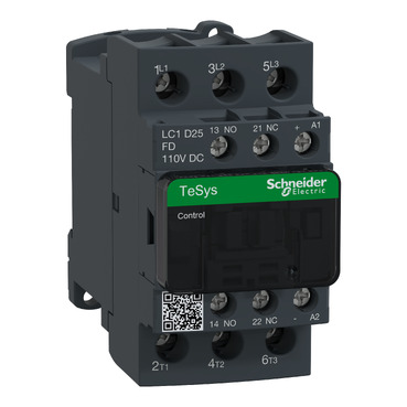 Schneider Electric TeSys D Contactor, 110 V dc Coil, 3-Pole, 25 A, 11 kW, 3NO