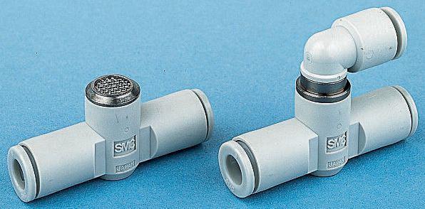 SMC Exhaust Valve Connector, x 1 MPa, Tube, 4mm