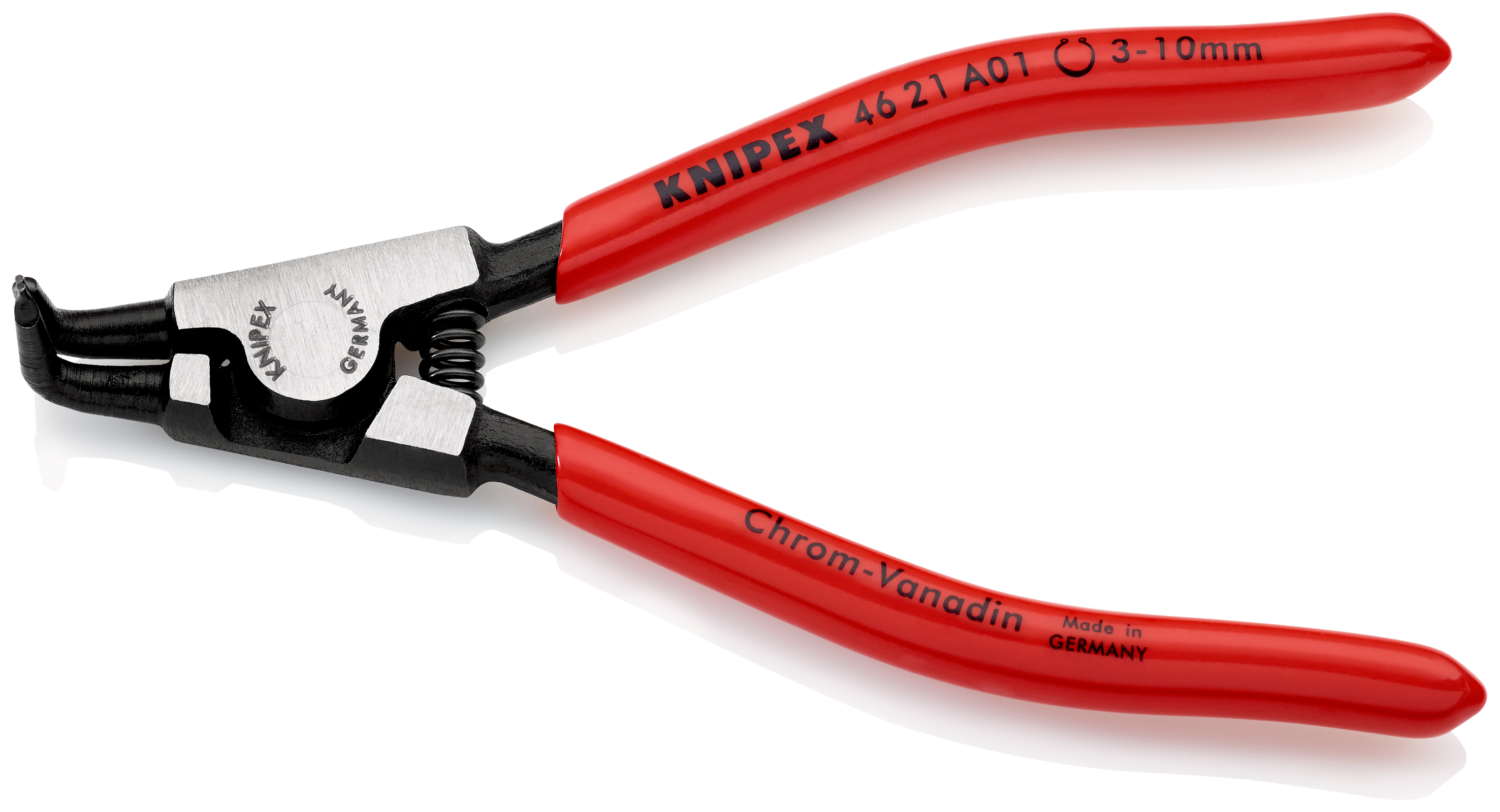 Knipex Circlip Pliers, 125 mm Overall, Angled Tip