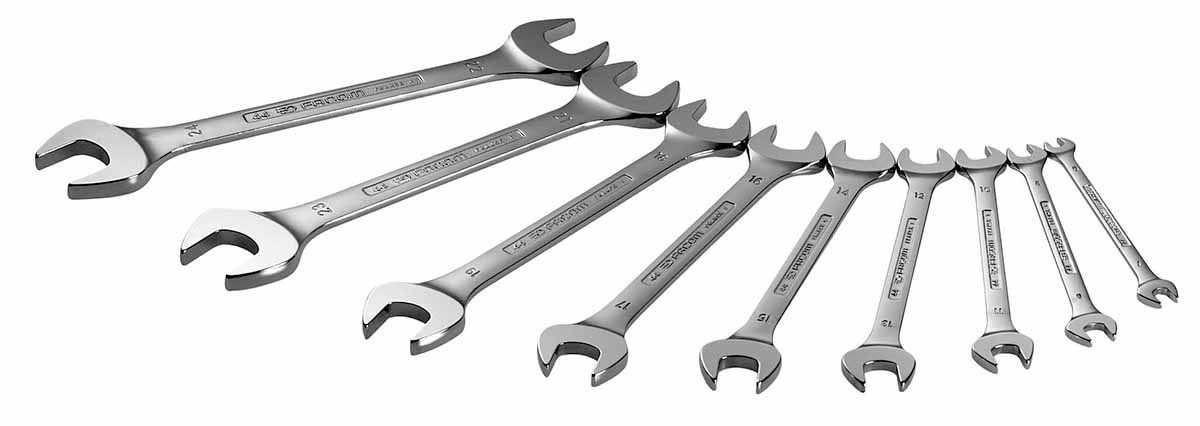 Facom 44.JE Series 9-Piece Spanner Set, 3.2 x 5.5 → 18 x 19 mm