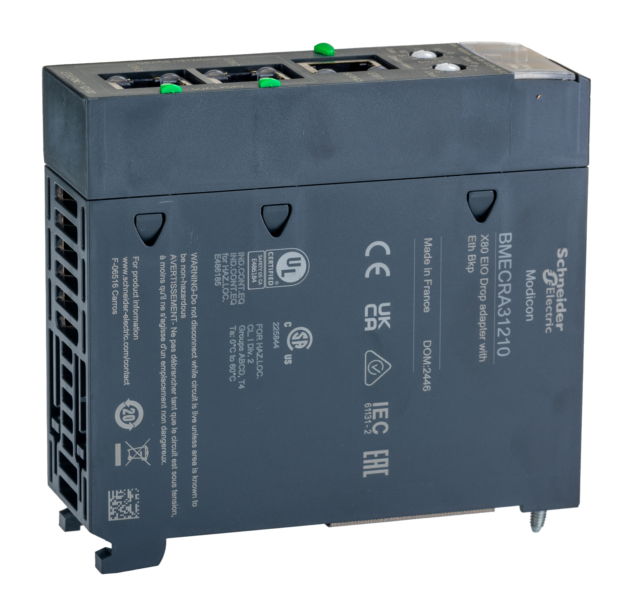 Schneider Electric Modicon M580 Series Communication Module for Use with Modicon M580 Ethernet I/O Architecture