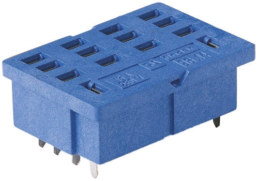 Finder 96 8 Pin 250V ac PCB Mount Relay Socket, for use with 56.34