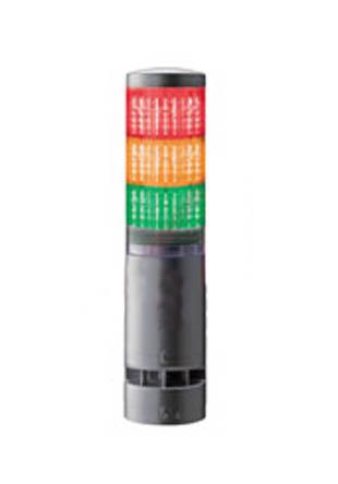 Patlite LA6 Series Clear Buzzer Signal Tower, 3 Lights, 24 V dc, Direct Mount