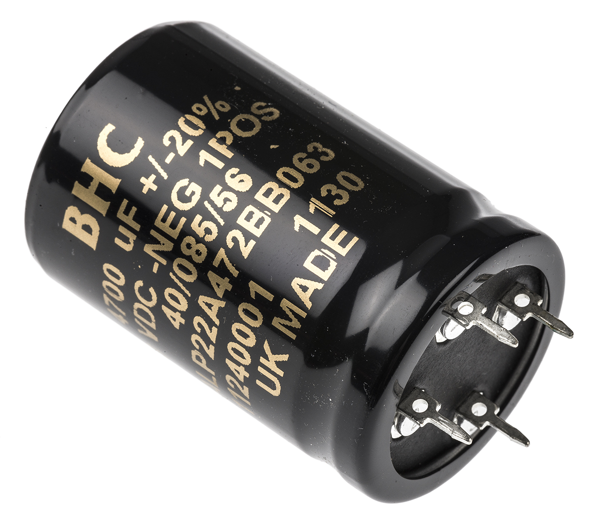 KEMET 4700μF Aluminium Electrolytic Capacitor 63V dc, PCB Mount - ALP22A472BB063