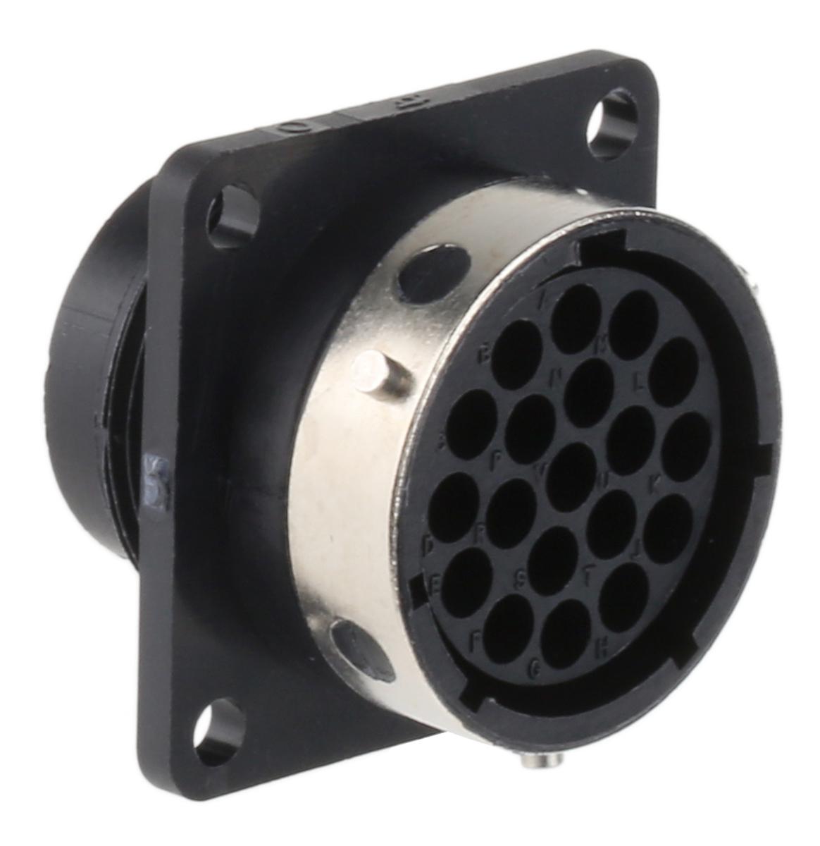 ITT Cannon Circular Connector, 19 Contacts, Panel, Standard Connector, Socket, Female, IP65, Trident Ringlock Series