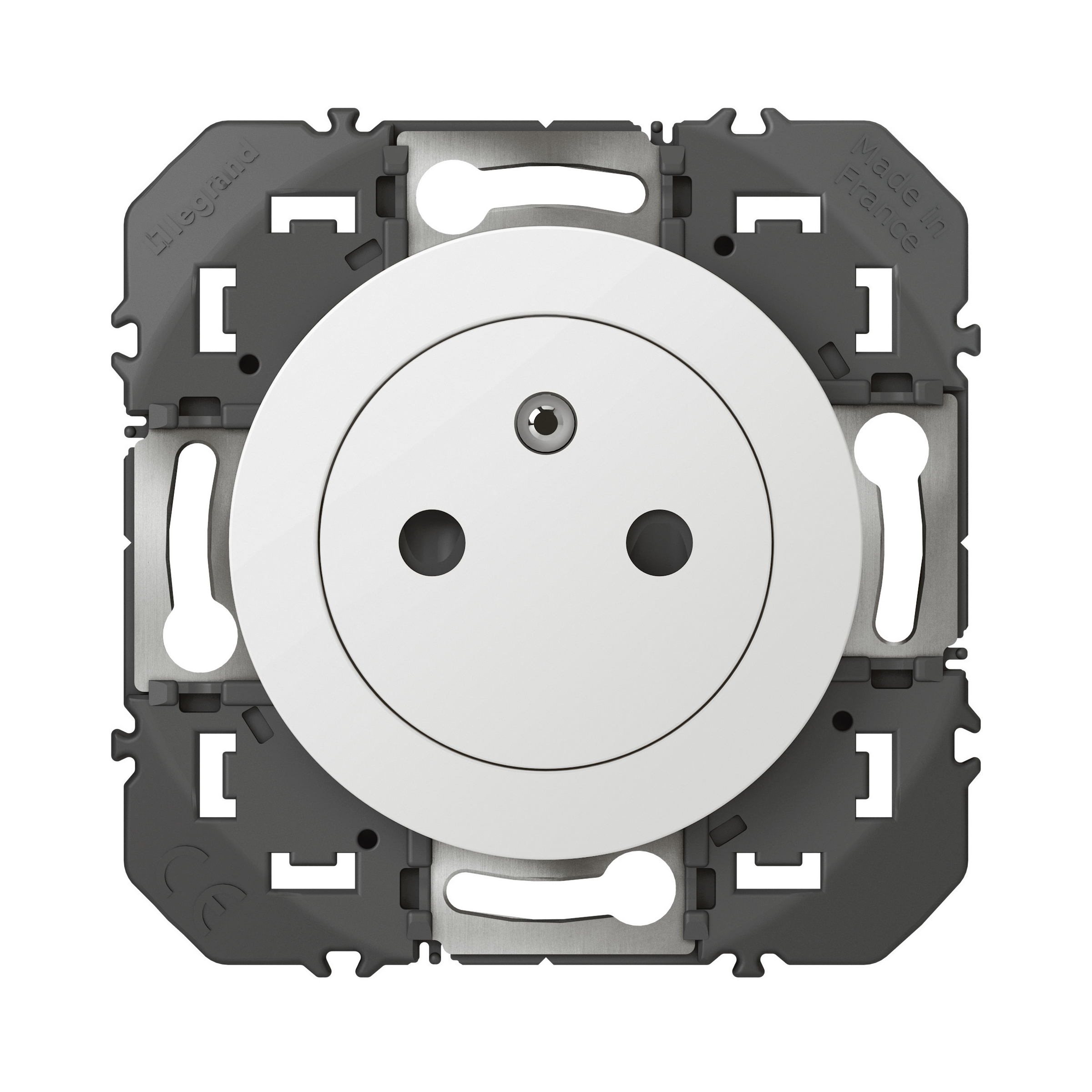 Legrand 6003 White Plug Socket, 2 Poles, 16A, Indoor Use