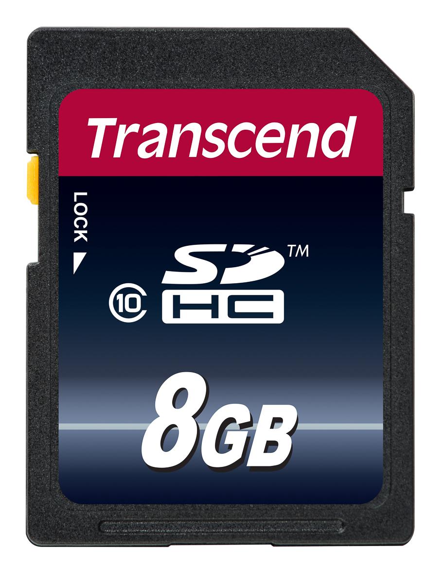 Transcend 8 GB SDHC SD Card, Class 10