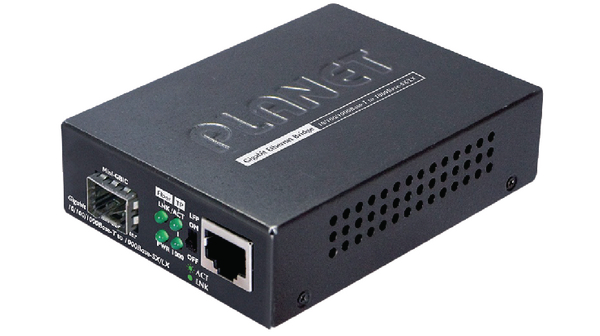 Planet RJ45, SFP Media Converter, 1000Mbit/s, Half/Full Duplex 10km