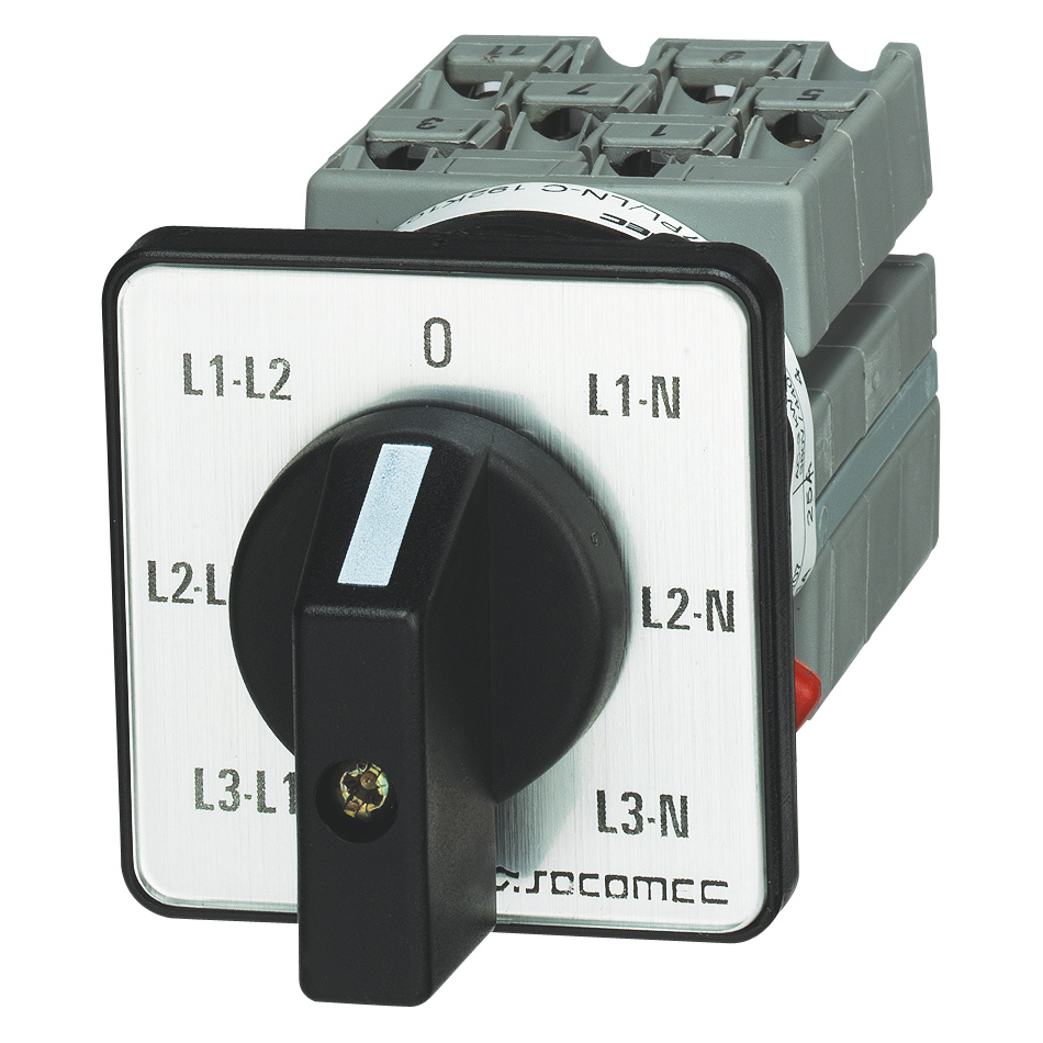 Socomec Panel Mount Changeover Switch - 16A Maximum Current, IP65