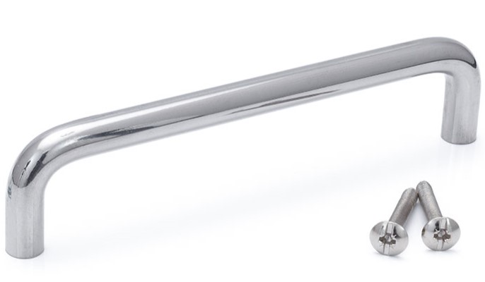 RS PRO Silver Stainless Steel Handle 30 mm Height, 9mm Width, 129mm Length