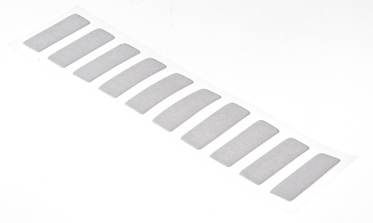 Hi-Bond VST 4110W White Double Sided Adhesive Square, 1.1mm Thick, 35.8 N/cm, 12mm x 34mm