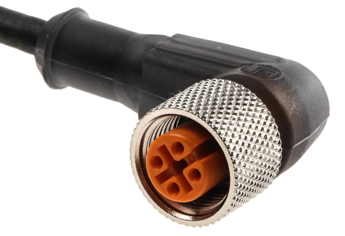 Lumberg Automation Female 4 way M12 to Unterminated Free End Sensor Actuator Cable, 2 m