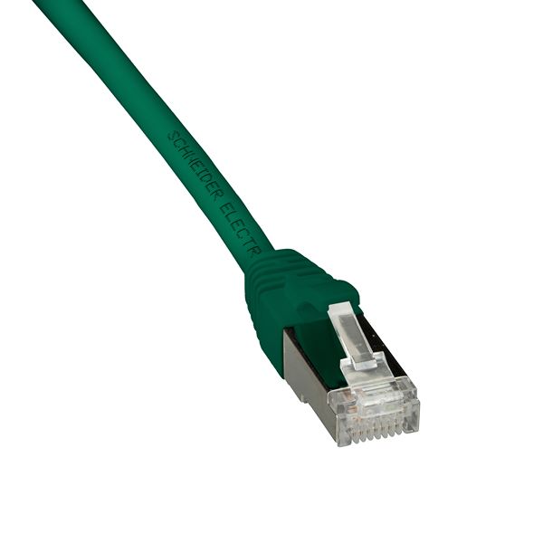 Schneider ElectricActassi, 2m Cat6a, Green, S/FTP Shielded, Terminated Polyethylene Sheath