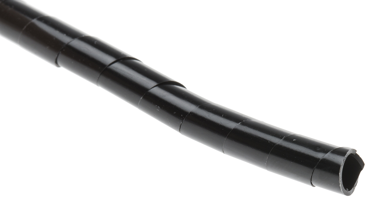 RS PRO Spiral Wrap, I.D 4mm, 25mm Polyethylene