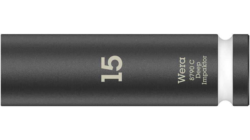 Wera 83mm, 1/2 in Drive Impact Socket, 150 mm length