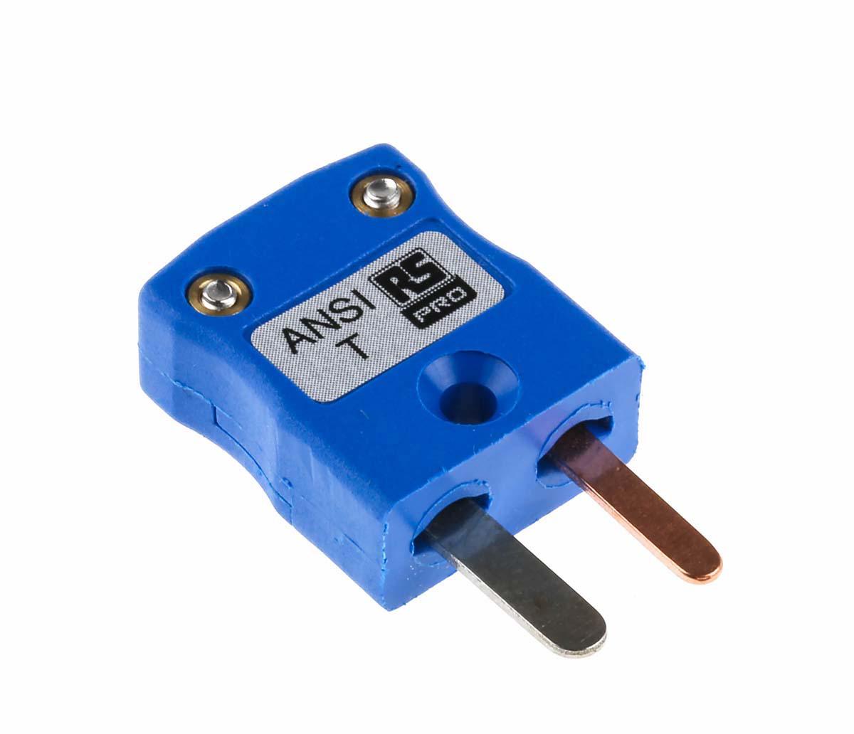 RS PRO Miniature Thermocouple Connector for Use with Type T Thermocouple, 4mm Probe, ANSI, RoHS Compliant Standard