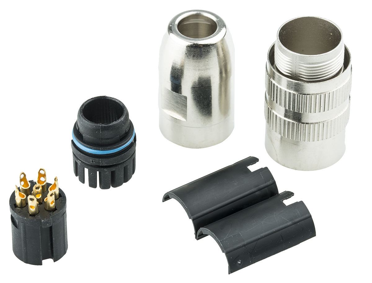 Lumberg 7 Pole M16 Din Socket, DIN EN 60529, 5A, 250 V ac IP68, Screw On, Female, Cable Mount