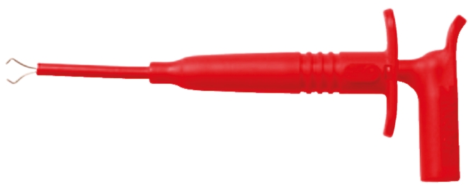 Mueller Electric Red Hook Clip with , 1A, 1kV, 4mm Socket