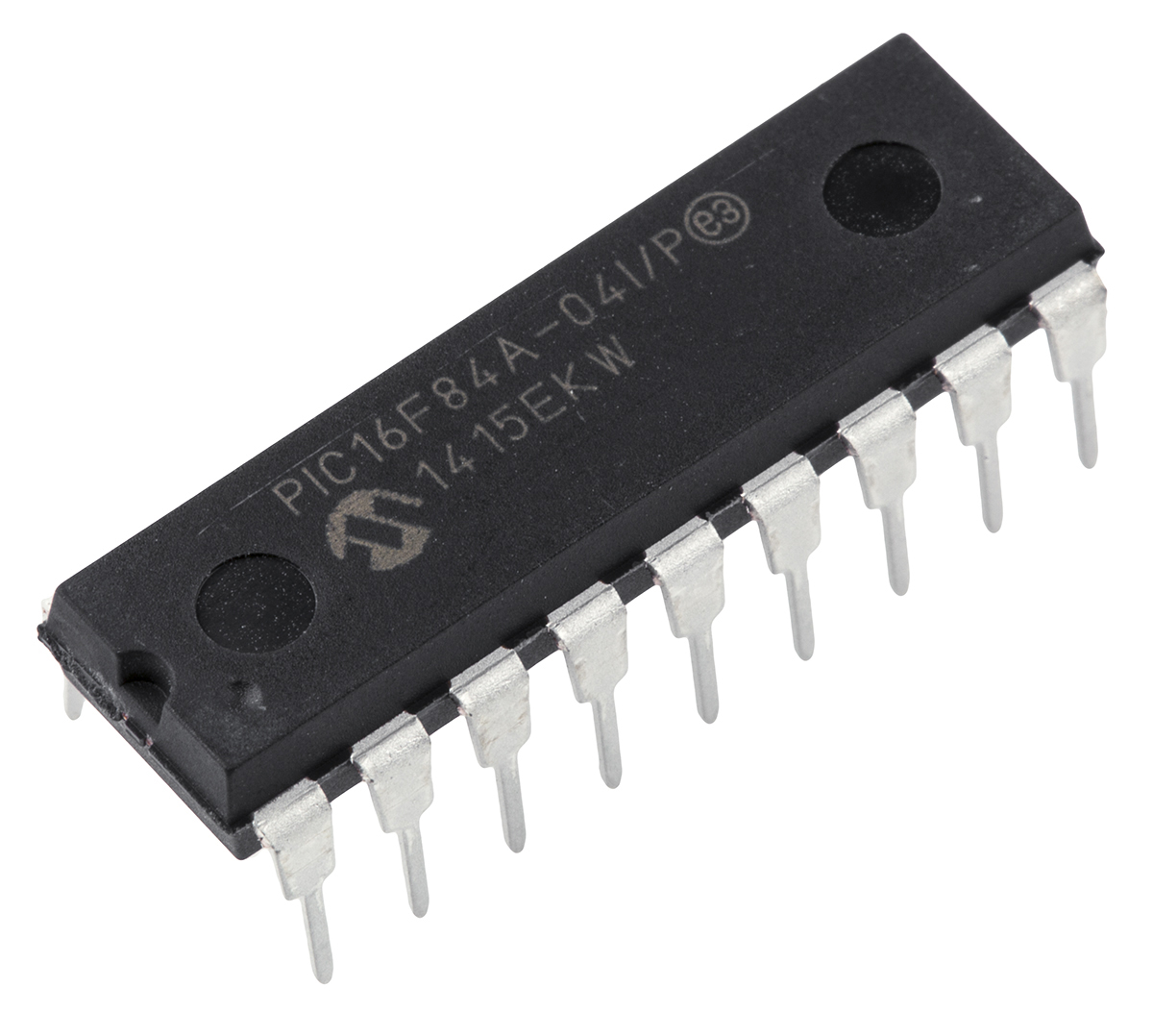 Microchip PIC16F84A-04I/P, 8 bit PIC, PIC16F84A Microcontroller, 4 MHz, 1kB FLASH, 18-Pin PDIP