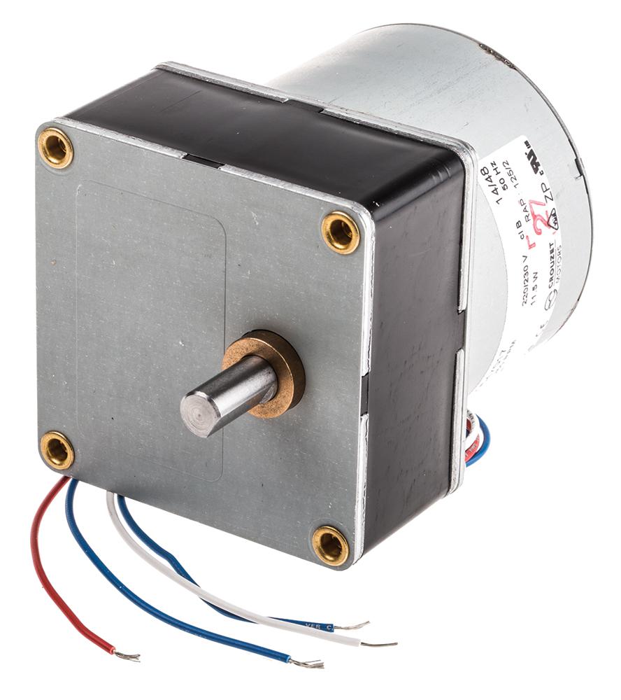 Crouzet Reversible Synchronous Geared AC Geared Motor, 7.2 W, 230 → 240 V