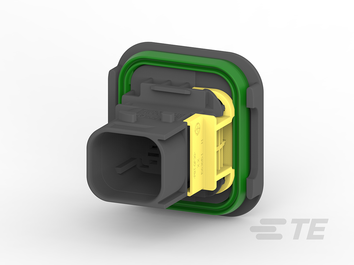 TE Connectivity, HDSCS Automotive Connector Socket Black Flange Mount 4 Way 1-1703808-1