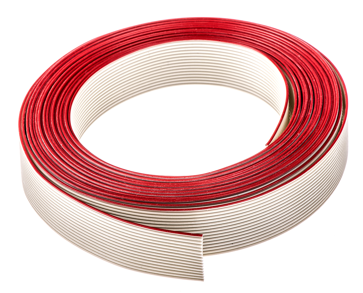 HARTING Flat Ribbon Cable, 16-Way, 1.27mm Pitch, 5m Length