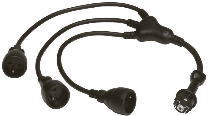 Legrand 0.8m 3 Socket Type E - French Extension Lead