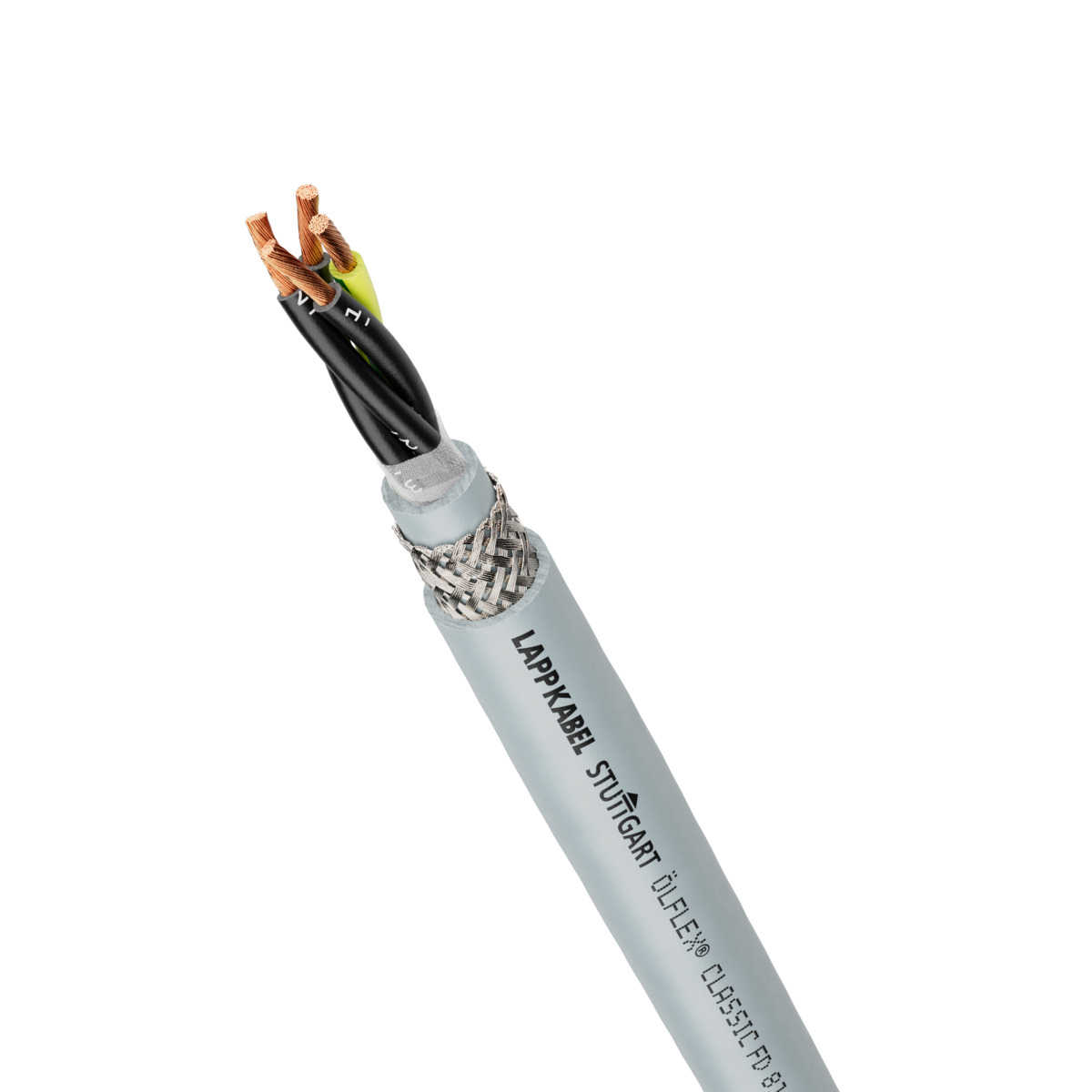 Lapp OLFLEX CLASSIC FD 810 Control Cable, 7 Cores, 1.5 mm² CSA 16 AWG, Screened, 50 m, Silver Grey Polyvinyl Chloride