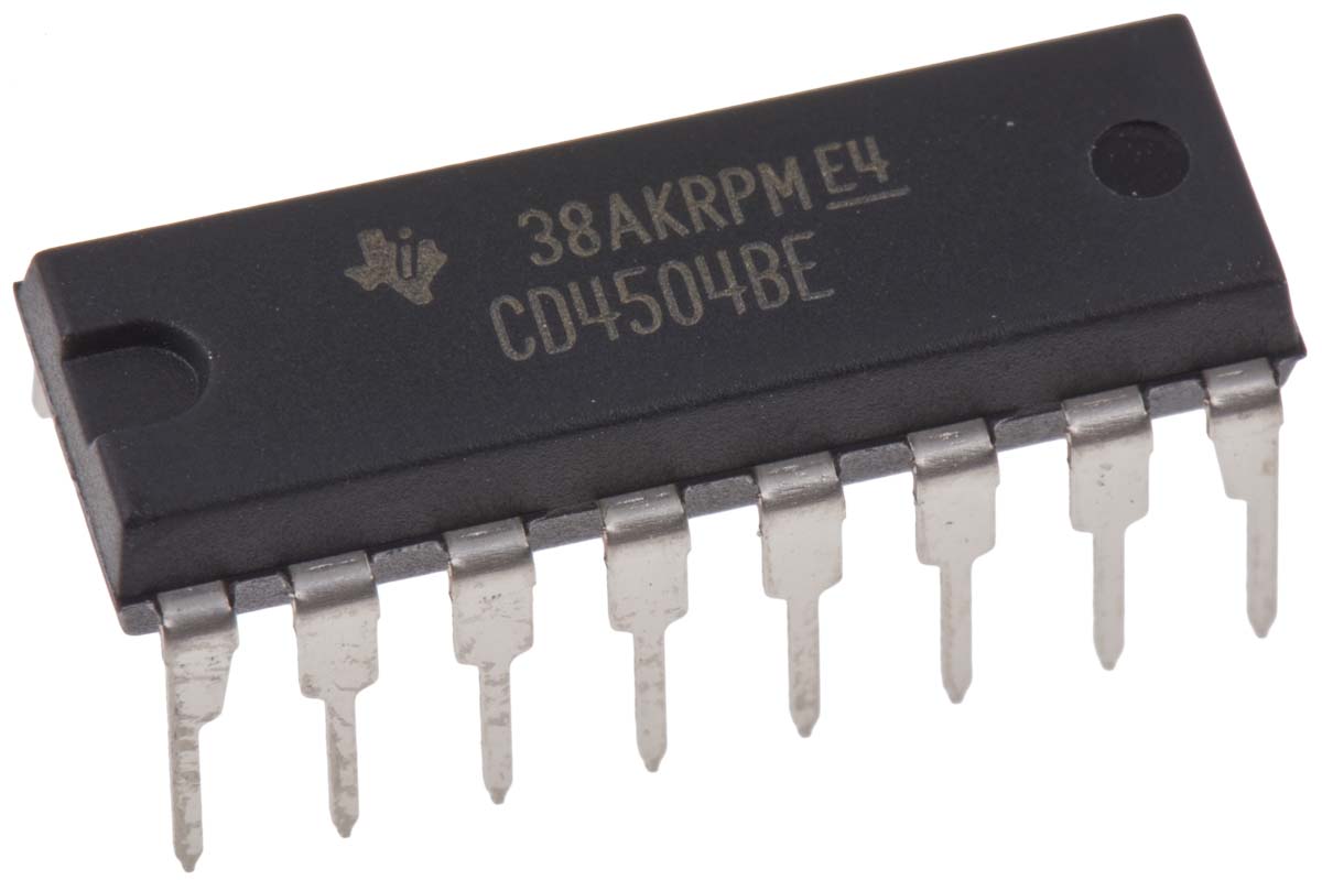 Texas Instruments CD4504BE, Voltage Level Shifter Voltage Level Shifter CMOS, TTL to CMOS, 16-Pin PDIP