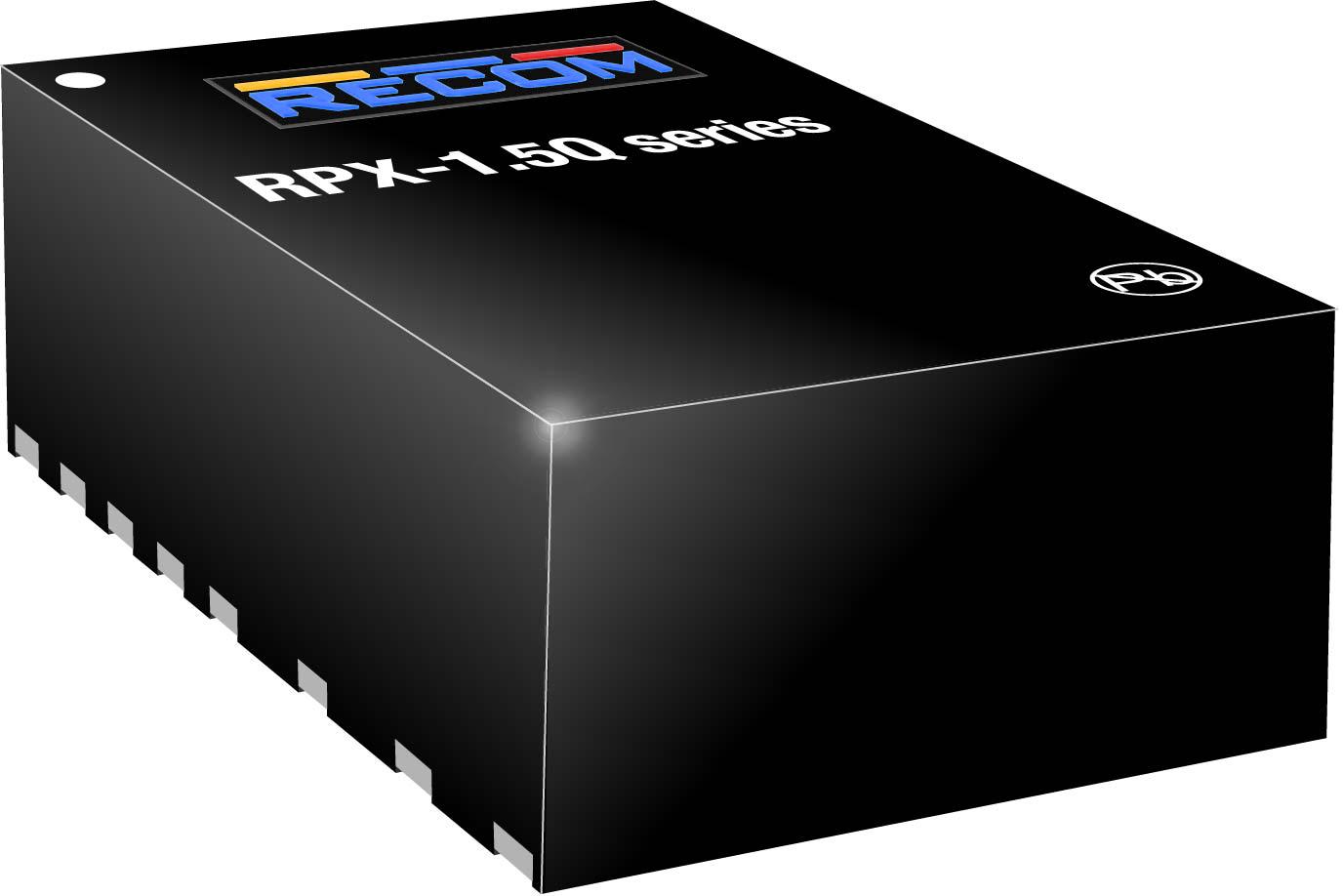 Recom, RPX-1.5Q-CT Step-Down Switching Regulator, 1-Channel 1.5mA 17-Pin, QFN Package