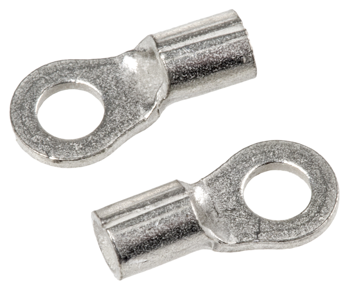 TE Connectivity, SOLISTRAND Uninsulated Ring Terminal, M2.5 Stud Size, 0.26mm² to 1.65mm² Wire Size, Grey