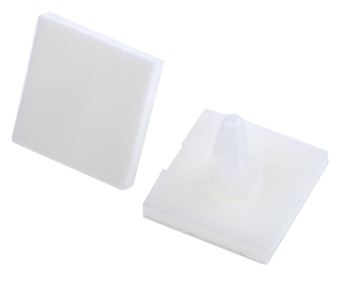 LCBSB-04-01A-RT, 6.4mm High Nylon PCB Support for 4mm PCB Hole, 17.8 x 17.8mm Base