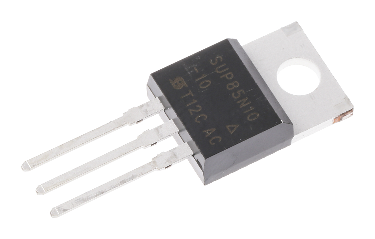 Vishay SUP85N10-10P Type N-Channel MOSFET, 85 A, 100 V Enhancement, 3-Pin TO-220