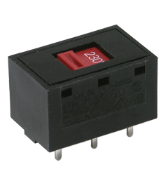 C & K PCB Slide Switch DPDT Latching 10 A @ 125 V ac, 4 A @ 30 V dc Slot