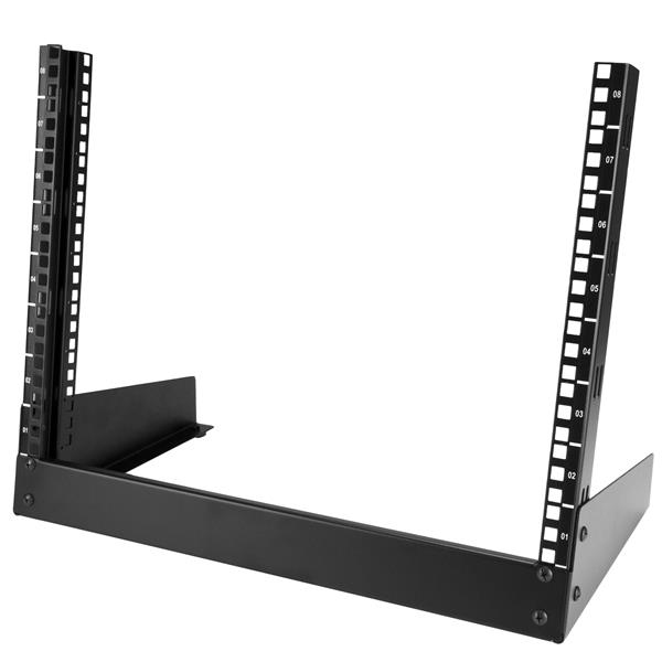 StarTech.com Black 8U Steel Server Rack , with 2-Post Frame