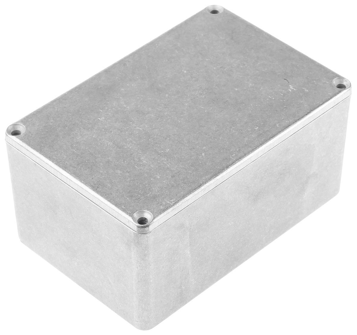 Hammond 1590 Series Natural Die Cast Aluminium Enclosure, IP65, Natural Lid, 120 x 80 x 59mm