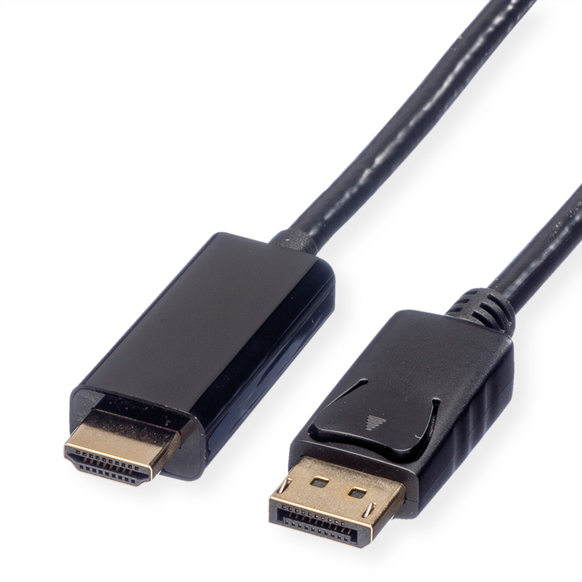 Roline Male DisplayPort to Male HDMI  Cable, 3840 x 2160, 5m