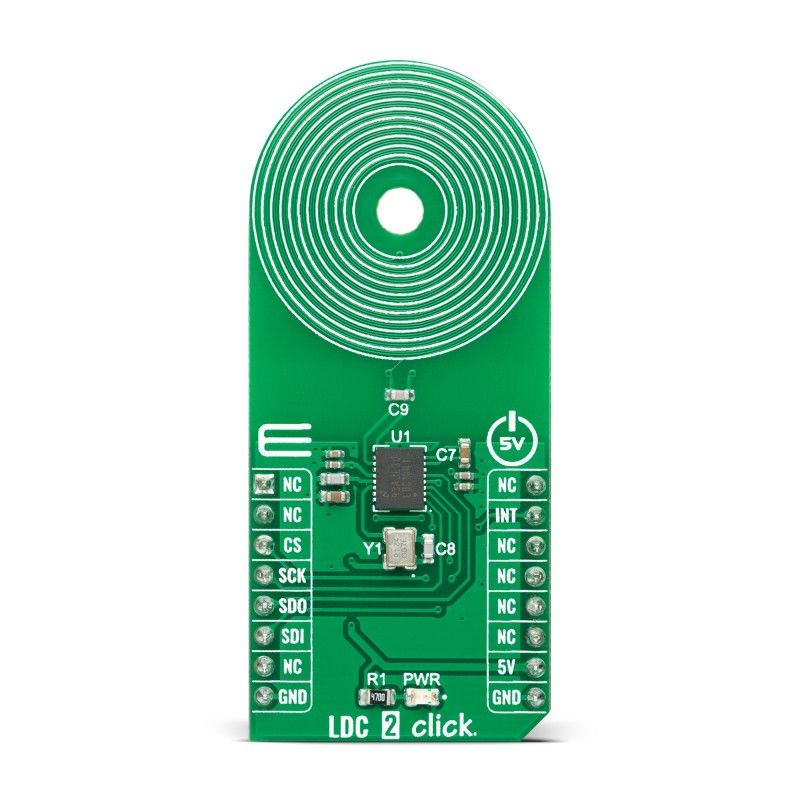 MikroElektronika LDC 2 Click Inductive Sensor Add On Board for LDC1041 mikroBUS Socket