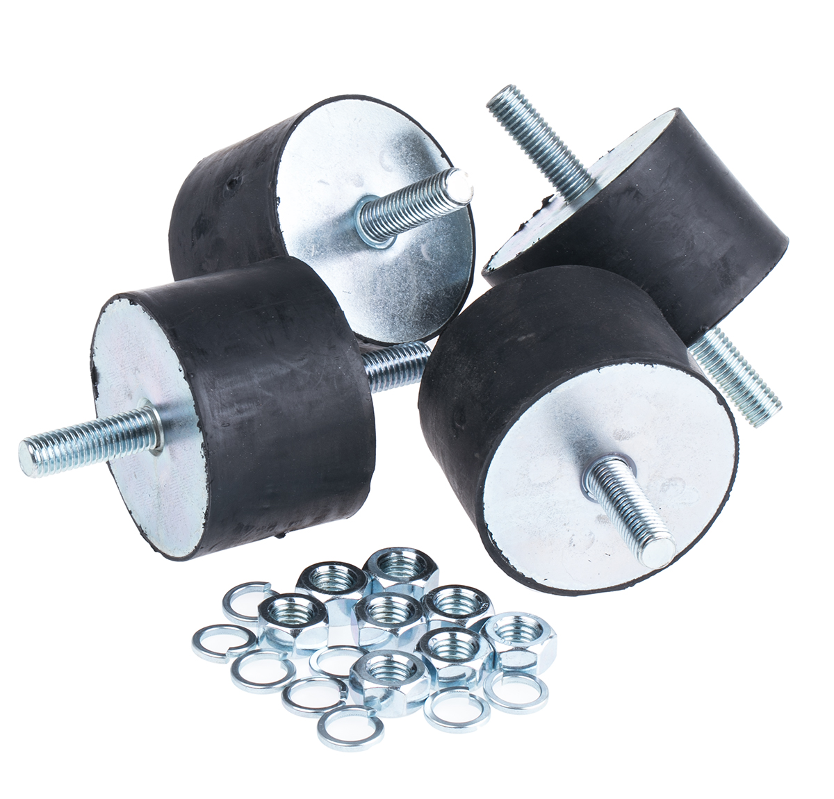 FIBET M12 Anti Vibration Mount, Male to Male Bobbin with 841kg Compression Load