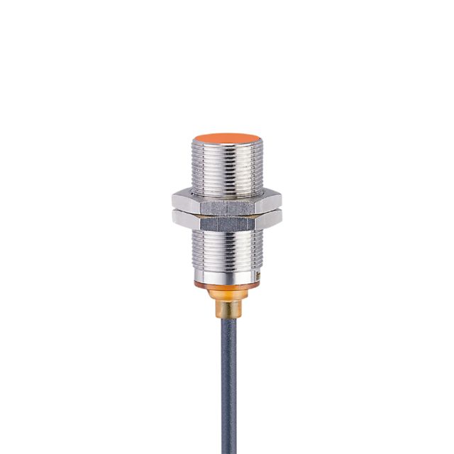 ifm electronic Inductive Threaded Barrel Proximity Sensor, M18, 8 mm Detection, PNP NO, 10 → 30 V dc