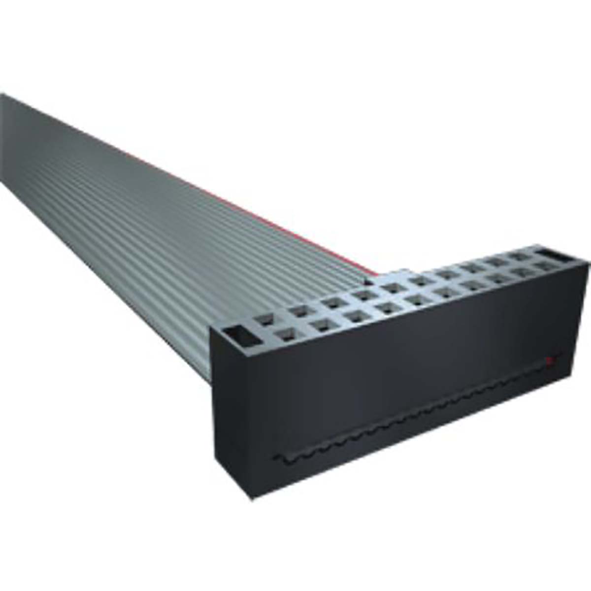 Samtec HCSD Series Vertical Free Hanging (In-Line) PCB Socket, 40-Contact, 2-Row, 2.54mm Pitch, IDC Termination