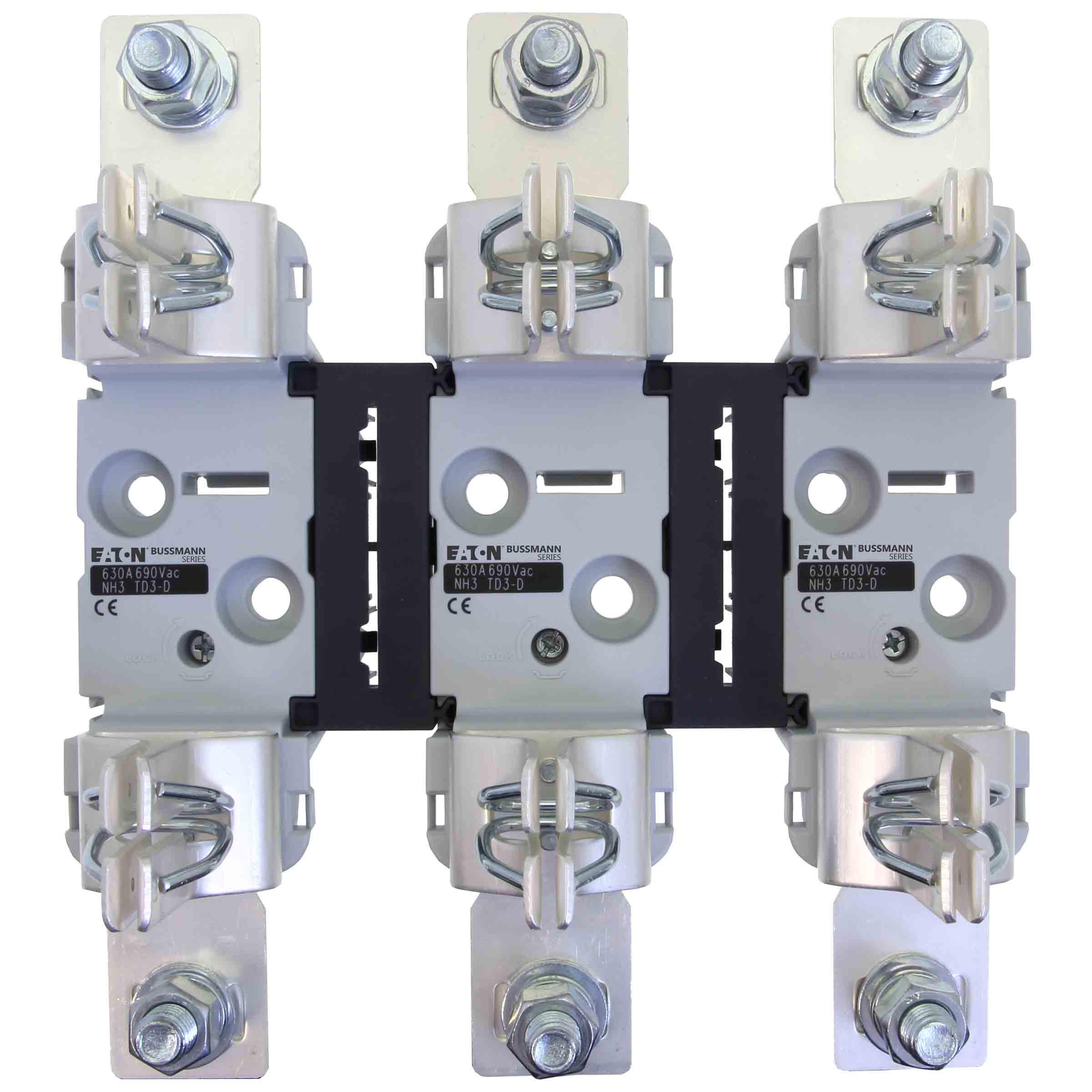 Eaton 630A Rail Mount Fuse Holder for NH3 Fuse, 3P, 690V ac