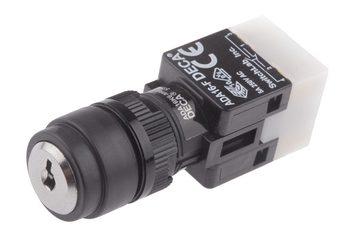 RS PRO IP65 Key Switch, DPDT 3-Way