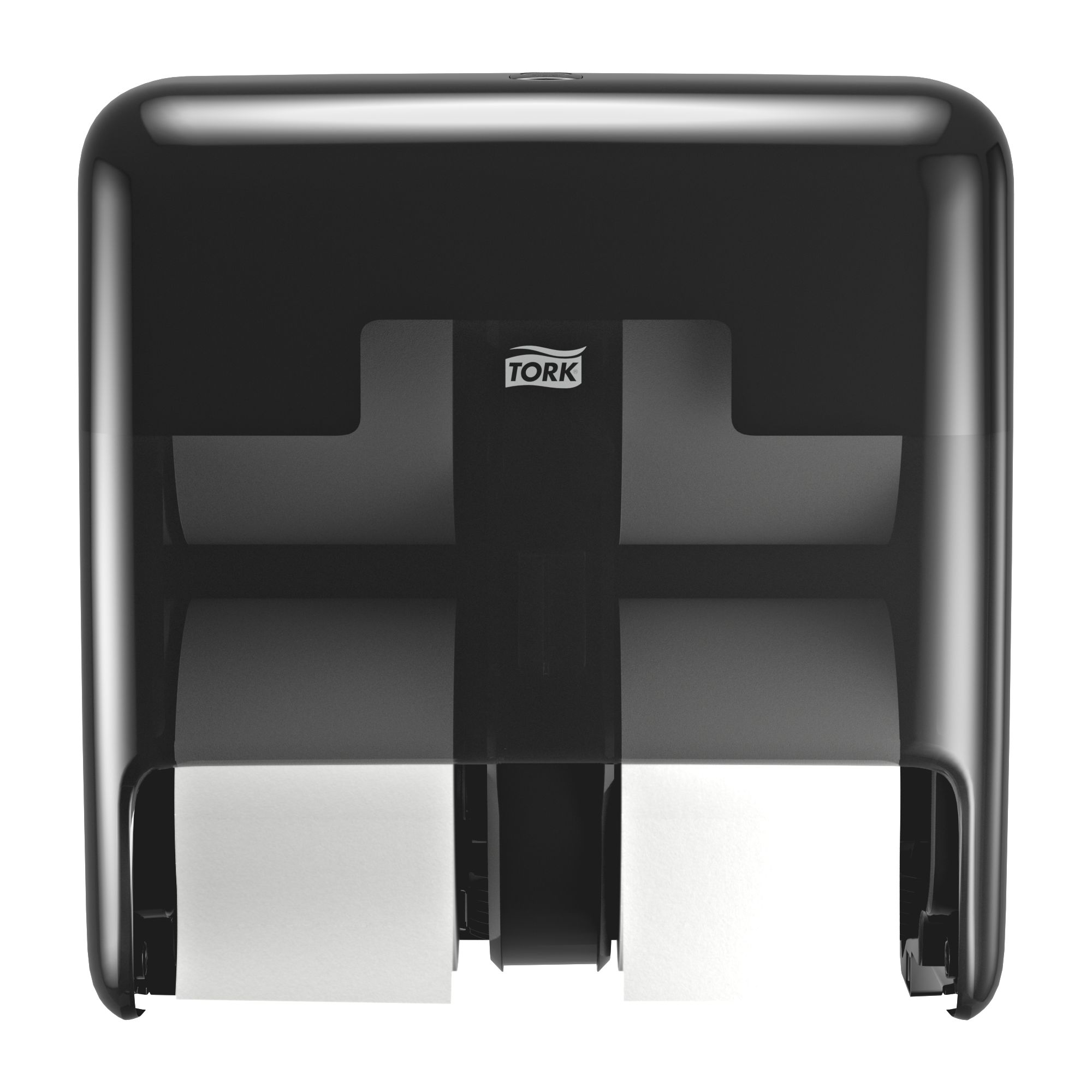 Tork Black ABS Toilet Roll Dispenser, 319mm x 323mm x 174mm