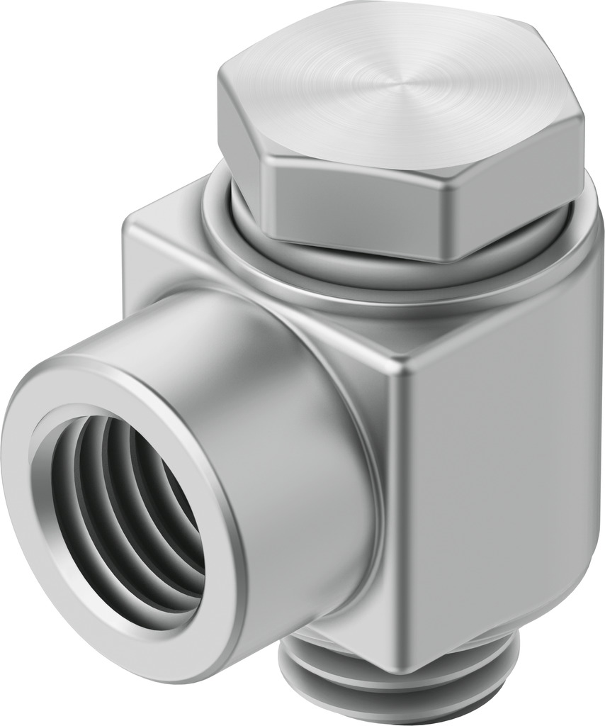Festo Elbow Threaded Adaptor, G 1/4 Female to G 1/4 Male, Threaded Connection Style, 4946