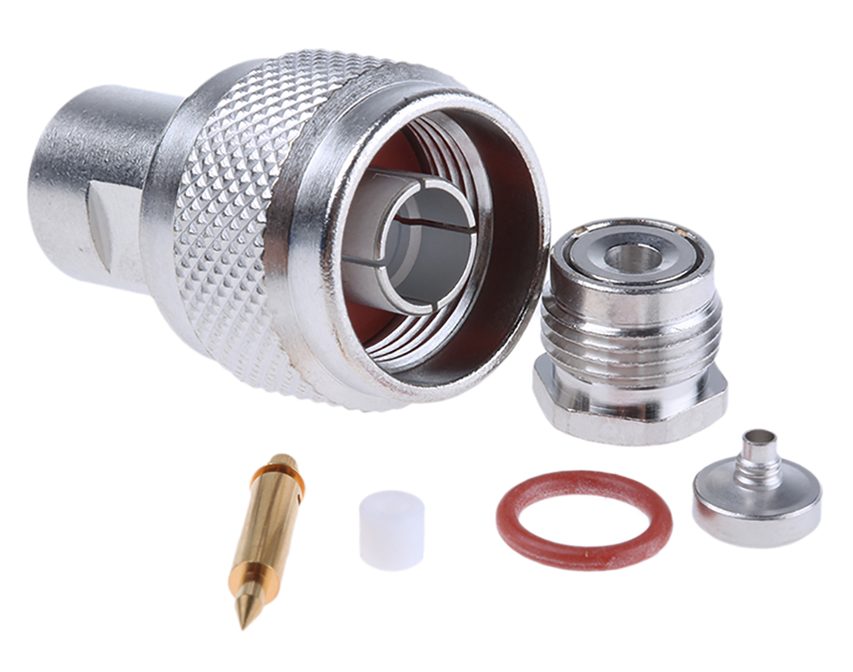 Radiall, Plug Cable Mount N Connector, 50Ω, Clamp Termination, Straight Body